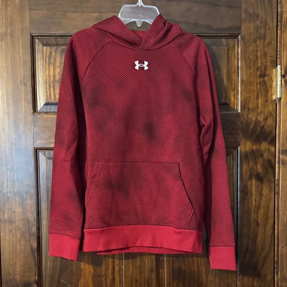 Under Armour Crimson Hoodie with Logo